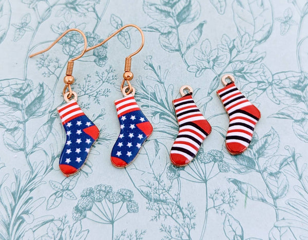 Christmas earrings, Christmas jewelry, sock earrings, Christmas lover gifts, gifts for Christmas, cute Christmas earrings, Christmas themed,