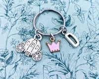 Princess Keychain, girls bag charm, little sister gifts, niece gifts, granddaughter gift ideas, princess themed, princess inspired party,