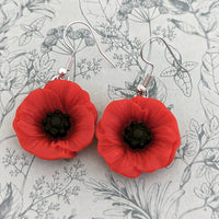 Poppy earrings,