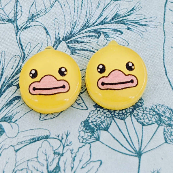 Duck stud earrings, duck jewellery, duck lover gifts, bird earrings, bird lover gifts, animal earrings, cute duck gifts, duck inspired,