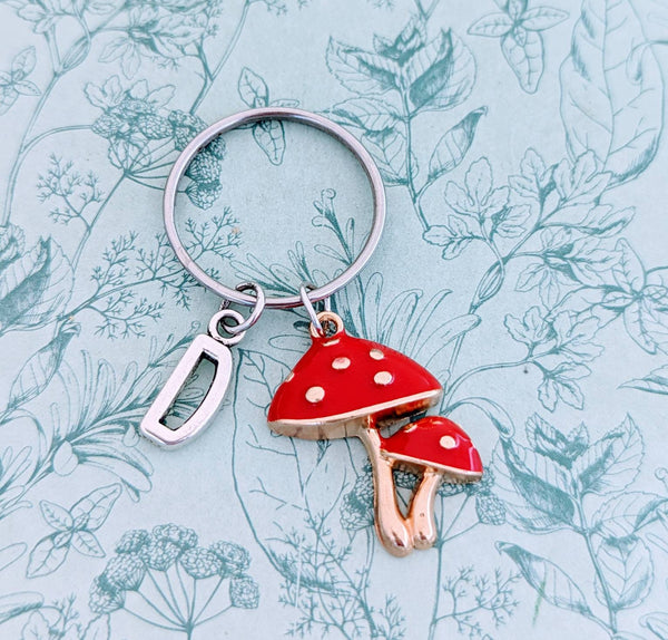 Mushroom Keychain, mushroom lover gifts, fairy Keychain, fairy lover gifts, cottage core gifts, cottage core Keychain, fairy inspired gifts