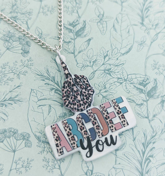 Girl necklace, teen gifts, fun necklace, comedy inspired, novelty necklace, kawaii jewelry, kawaii necklace, quirky inspired jewelry,