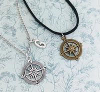 Compass necklace, traveller gifts, travel necklace, gifts for a student, pilot gifts, travel jewelry, travel lover gifts, air hostess gifts,