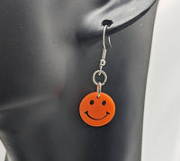 Smile earrings, festival earrings, festival inspired, festival themed, happy earrings, face earrings, neon earrings, neon jewelry, funky