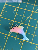 Dolphin earrings, dolphin jewelry, statement earrings, statement jewelry, gifts for dolphin lovers, kawaii jewelry, kawaii earrings,