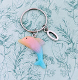 Dolphin keychain, dolphin Keyring, gifts for dolphin lovers, dolphin inspired, dolphin themed, kawaii Keychain, kawaii inspired gifts,