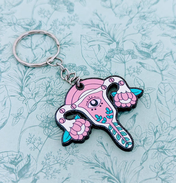 My body my choice Keychain, feminist Keychain, uterus Keychain, feminist gifts, women supporting women, feminism gifts, feminism Keychain,