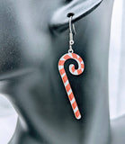 Candy cane earrings, Christmas earrings, Christmas lover gifts, Christmas inspired gifts, Christmas party earrings, secret santa gifts,