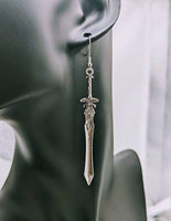 Sword earrings,