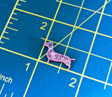 Dachshund earrings, Dachshund jewelry, Dachshund stud earrings, glittery earrings, Dachshund lover gifts, dog owner gifts, dog inspired