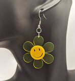 Flower earrings, statement earrings, statement jewellery, hippie earrings, hippie jewelry, festival earrings, festival jewelry, flower gifts