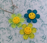 Flower necklace, statement necklace, flower birthday gifts, hippie necklace, gifts for a florist, kawaii necklace, acrylic jewelry,
