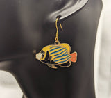 Angel fish earrings, fish lover gifts, gifts for fish keepers, fish jewellery, fish inspired, nautical themed, nautical inspired, fish gifts