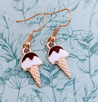 Ice cream earrings, ice cream jewellery, ice cream lover gifts, chef earrings, summer earrings, summer jewelry, gifts for a chef, foodie