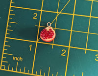 Pomegranate earrings, pomegranate jewelry, pomegranate lover gifts, fruit earrings, fruit lover gifts, fruit jewellery, food earrings,