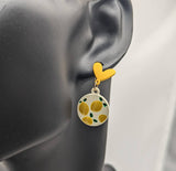 Lemon earrings, lemon jewelry, lemon lovers, fruit earrings, fruit jewellery, food earrings, foodie gifts,  vegan earrings, vegan gifts,