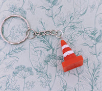 Traffic cone Keychain, dad gifts, gifts for dad, traffic officer gifts, novelty Keychain, construction worker gifts, driving instructor gift