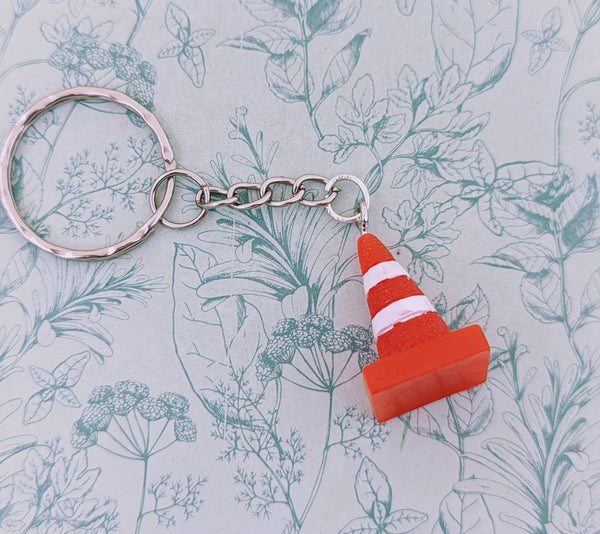 Traffic cone Keychain, dad gifts, gifts for dad, traffic officer gifts, novelty Keychain, construction worker gifts, driving instructor gift