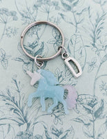 Unicorn keychain, unicorn keyring, children's bag accessories, unicorn lover gifts, unicorn bag accessories, kawaii keychain, kawaii gifts,