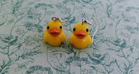 Duck earrings, duck jewelry, gifts for duck lovers, duck farmer gifts, duck themed gifts, duck inspired gifts, bird earrings, bird jewelry,