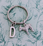 Lamb keychain, lamb keyring, sheep lover gifts, sheep inspired gifts, animal keychain, gifts for a farmer, farming inspired gifts, lamb gift