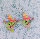 Cactus earrings, statement earrings, cactus jewelry, cactus lover gifts, plant earrings, novelty earrings, novelty jewellery, Mexican gifts