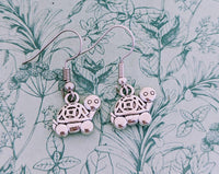 Turtle earrings, tortoise earrings, turtle jewelry, tortoise jewellery, cute earrings, turtle themed, tortoise inspired gifts, turtle fans