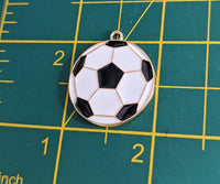 Football earrings, statement earrings, statement jewellery, football jewellery, football lover gifts, football fan gifts, sports earrings