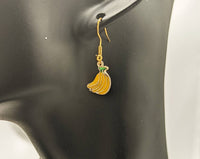 Banana earrings, banana jewelry, banana jewellery, banana lover gifts, vegan earrings, fruit earrings, fruit jewellery, fruit lover gifts