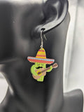 Cactus earrings, statement earrings, cactus jewelry, cactus lover gifts, plant earrings, novelty earrings, novelty jewellery, Mexican gifts