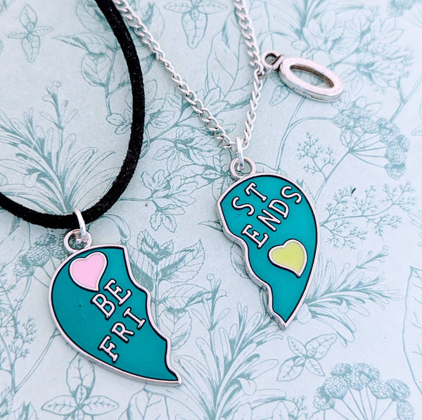 Set of 2 Best friend necklaces, best friend gifts, gifts for best friends, children gifts, gifts for children, best friend birthday gifts,