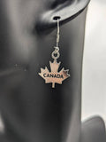 Canada earrings, Canadian earrings, gifts for Canadians, Canada lovers, traveller gifts, travel inspired gifts, air hostess gift,