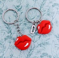 Retro lips Keychain, red lipstick lover gifts, gifts for teen, teen stocking fillers, retro gifts, rockabilly Keychain, rockabilly gifts