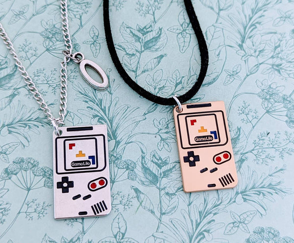 Gamer necklace, gamer girl necklace, video game gifts, retro necklace, retro jewelry, retro gifts, gifts for gamers, gifts for teenagers,